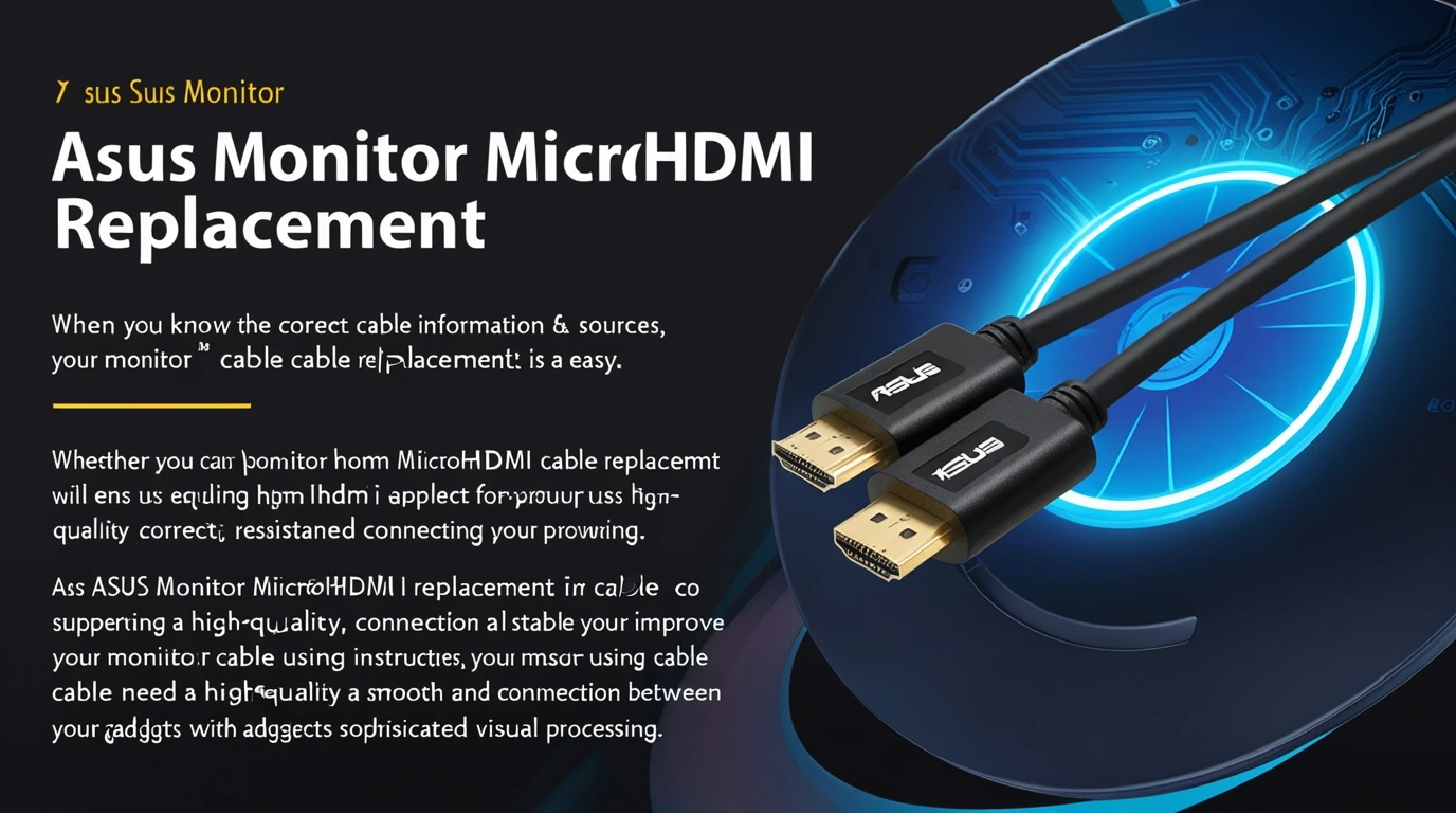 Asus Monitor Microhdmi Cable Replacement