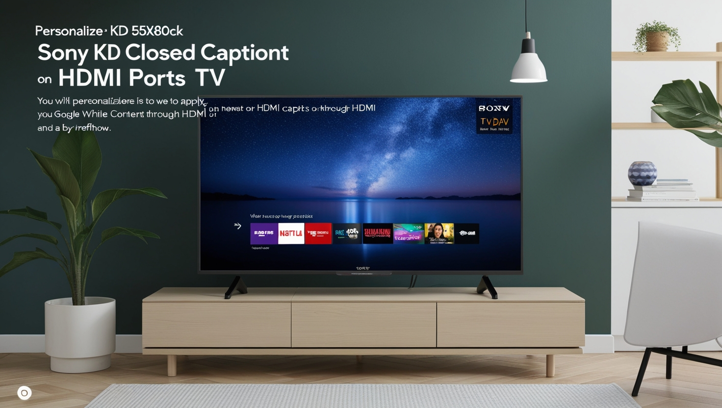 KD 55X80CK Closed Caption on HDMI Ports